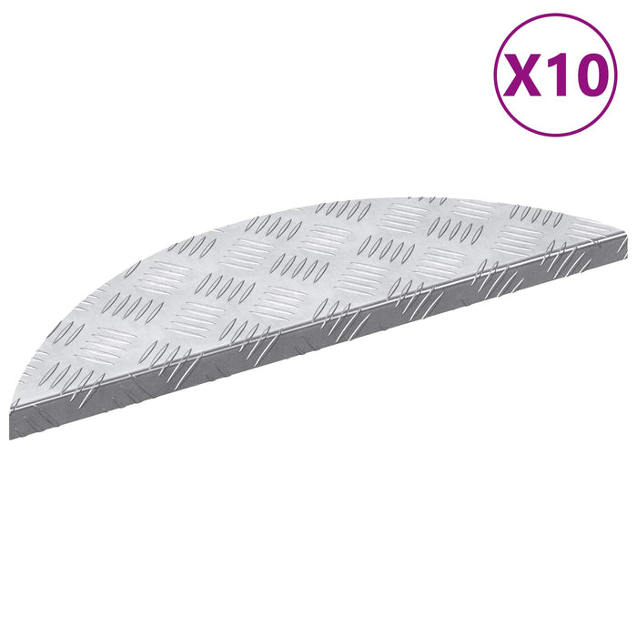 Trepte Semilună 10 pcs Argintiu 60 x 18 cm Aluminiu - WALTI WALTI
