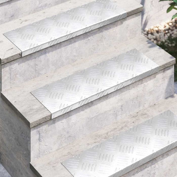 Trepte Dreptunghiular 10 pcs Argintiu 60 x 18 cm Aluminiu - WALTI WALTI