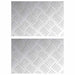 Plăci cu tablouri 2 pcs Argintiu 30 x 20 cm Aluminiu - WALTI WALTI