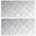 Plăci cu tablouri 2 pcs Argintiu 40 x 20 cm Aluminiu - WALTI WALTI