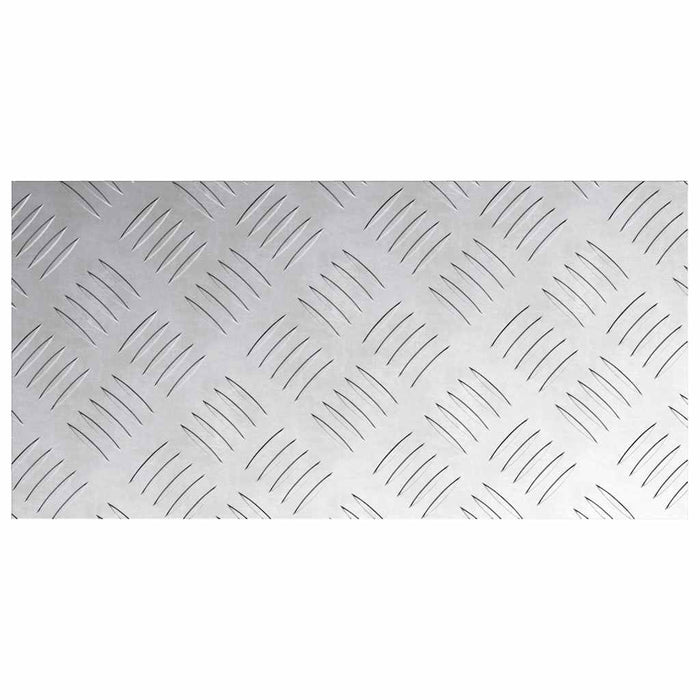 Plăci cu tablouri 2 pcs Argintiu 40 x 20 cm Aluminiu - WALTI WALTI