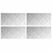 Plăci cu tablouri 4 pcs Argintiu 40 x 20 cm Aluminiu - WALTI WALTI