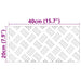 Plăci cu tablouri 4 pcs Argintiu 40 x 20 cm Aluminiu - WALTI WALTI