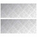Plăci cu tablouri 2 pcs Argintiu 50 x 20 cm Aluminiu - WALTI WALTI