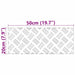 Plăci cu tablouri 2 pcs Argintiu 50 x 20 cm Aluminiu - WALTI WALTI