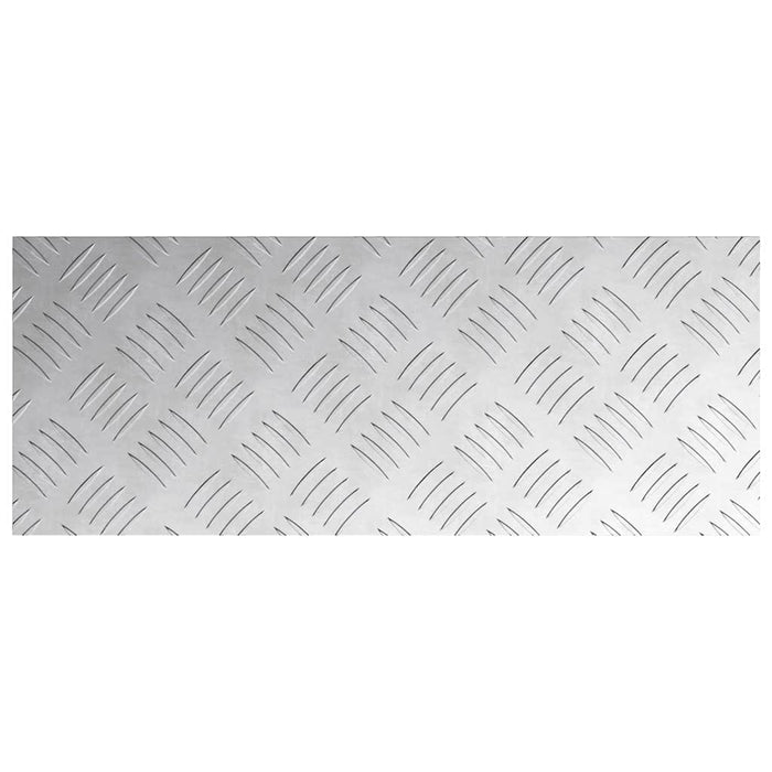 Plăci cu tablouri 2 pcs Argintiu 50 x 20 cm Aluminiu - WALTI WALTI