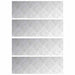 Plăci cu tablouri 4 pcs Argintiu 60 x 20 cm Aluminiu - WALTI WALTI