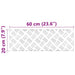 Plăci cu tablouri 2 pcs Argintiu 60 x 20 cm Aluminiu - WALTI WALTI