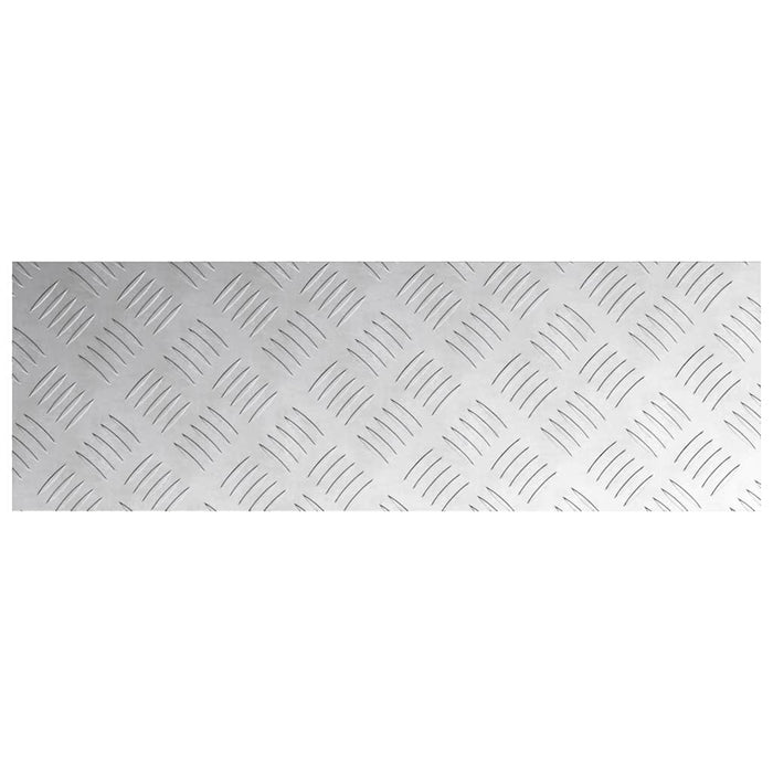 Plăci cu tablouri 2 pcs Argintiu 60 x 20 cm Aluminiu - WALTI WALTI