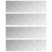 Plăci cu tablouri 4 pcs Argintiu 70 x 20 cm Aluminiu - WALTI WALTI