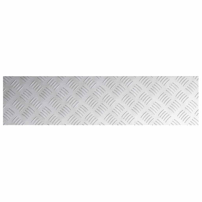 Plăci cu tablouri 2 pcs Argintiu 80 x 20 cm Aluminiu - WALTI WALTI