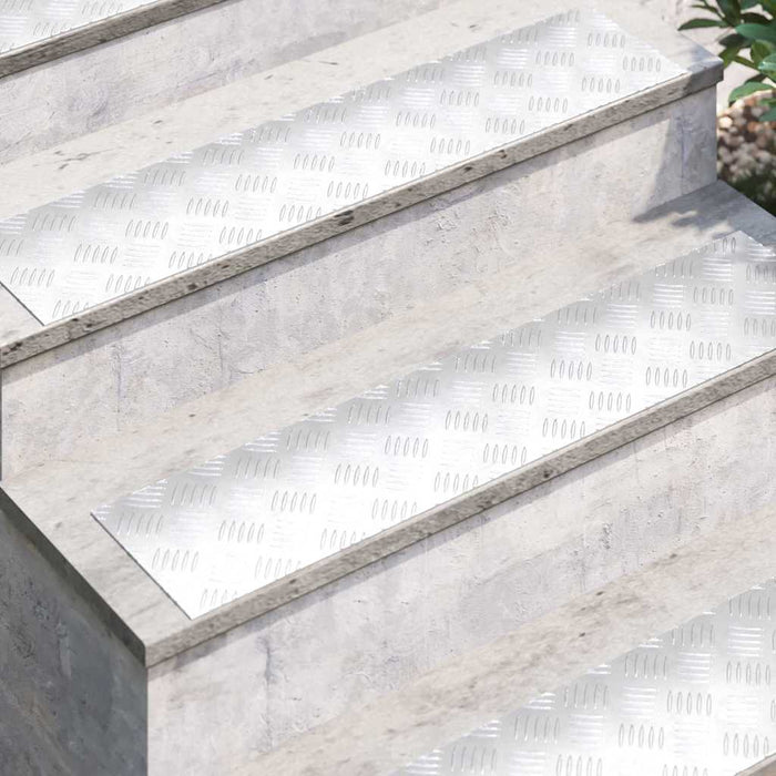 Plăci cu tablouri 2 pcs Argintiu 90 x 20 cm Aluminiu - WALTI WALTI