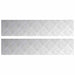Plăci cu tablouri 2 pcs Argintiu 90 x 20 cm Aluminiu - WALTI WALTI