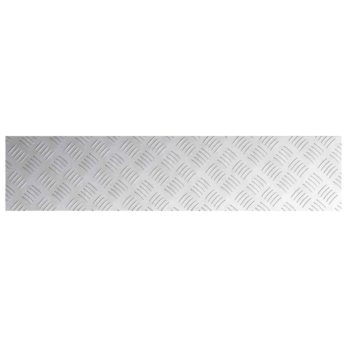 Plăci cu tablouri 2 pcs Argintiu 90 x 20 cm Aluminiu - WALTI WALTI