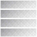 Plăci cu tablouri 4 pcs Argintiu 90 x 20 cm Aluminiu - WALTI WALTI