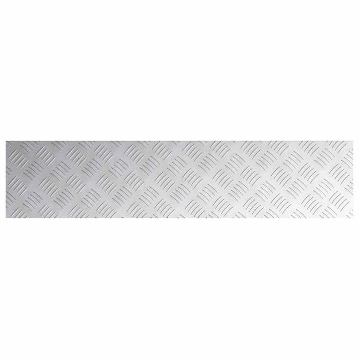 Plăci cu tablouri 4 pcs Argintiu 90 x 20 cm Aluminiu - WALTI WALTI