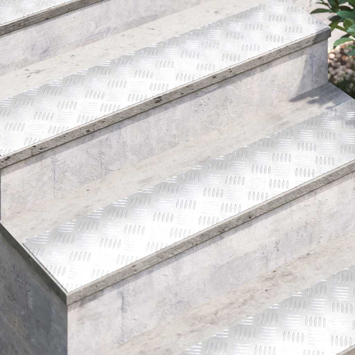 Plăci cu tablouri 4 pcs Argintiu 100 x 20 cm Aluminiu - WALTI WALTI