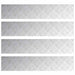 Plăci cu tablouri 4 pcs Argintiu 100 x 20 cm Aluminiu - WALTI WALTI