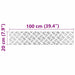 Plăci cu tablouri 4 pcs Argintiu 100 x 20 cm Aluminiu - WALTI WALTI