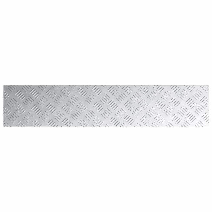 Plăci cu tablouri 4 pcs Argintiu 100 x 20 cm Aluminiu - WALTI WALTI
