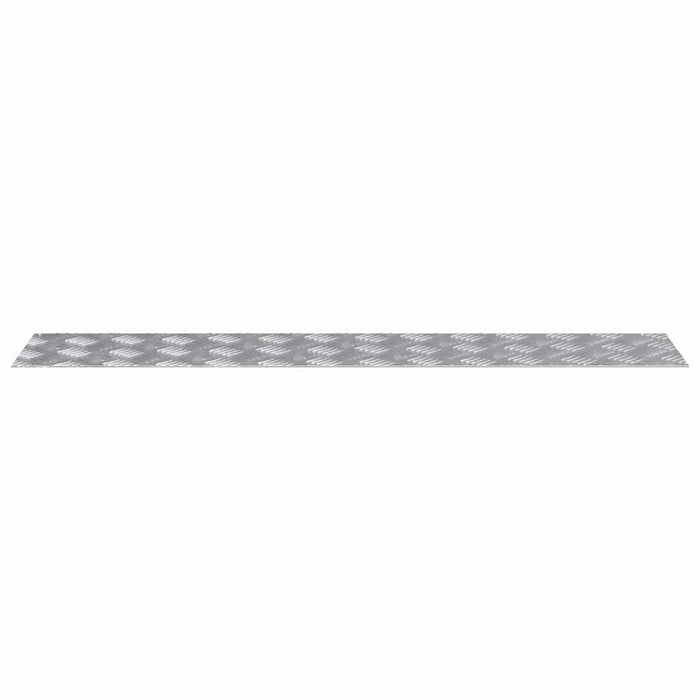 Plăci cu tablouri 4 pcs Argintiu 100 x 20 cm Aluminiu - WALTI WALTI
