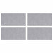 Plăci cu tablouri 4 pcs Argintiu 50 x 25 cm Aluminiu - WALTI WALTI