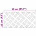 Plăci cu tablouri 4 pcs Argintiu 50 x 25 cm Aluminiu - WALTI WALTI