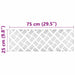 Plăci cu tablouri 2 pcs Argintiu 75 x 25 cm Aluminiu - WALTI WALTI