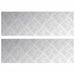 Plăci cu tablouri 2 pcs Argintiu 75 x 25 cm Aluminiu - WALTI WALTI