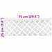 Plăci cu tablouri 2 pcs Argintiu 75 x 25 cm Aluminiu - WALTI WALTI