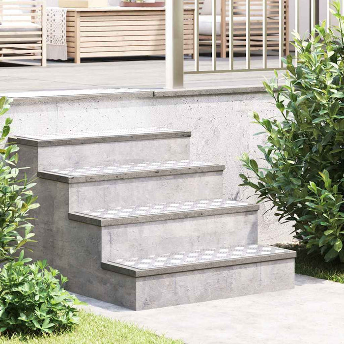 Plăci cu tablouri 4 pcs Argintiu 75 x 25 cm Aluminiu - WALTI WALTI