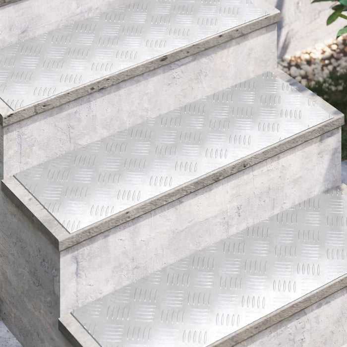 Plăci cu tablouri 4 pcs Argintiu 75 x 25 cm Aluminiu - WALTI WALTI