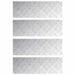Plăci cu tablouri 4 pcs Argintiu 75 x 25 cm Aluminiu - WALTI WALTI