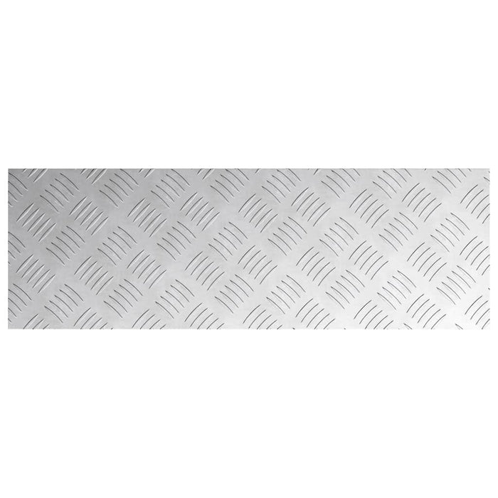 Plăci cu tablouri 4 pcs Argintiu 75 x 25 cm Aluminiu - WALTI WALTI