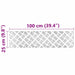 Plăci cu tablouri 2 pcs Argintiu 100 x 25 cm Aluminiu - WALTI WALTI