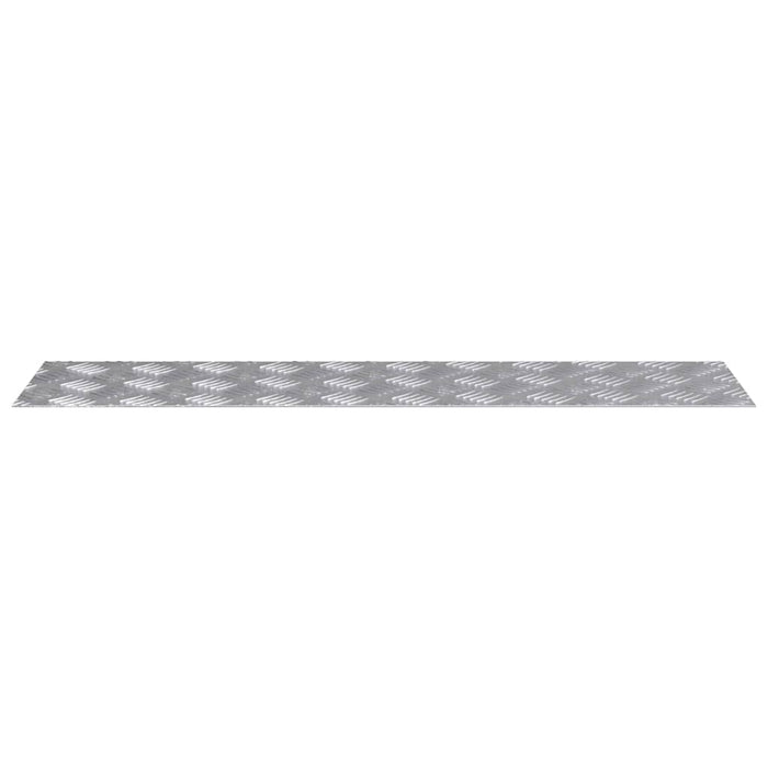 Plăci cu tablouri 4 pcs Argintiu 100 x 25 cm Aluminiu - WALTI WALTI