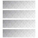 Plăci cu tablouri 4 pcs Argintiu 100 x 25 cm Aluminiu - WALTI WALTI