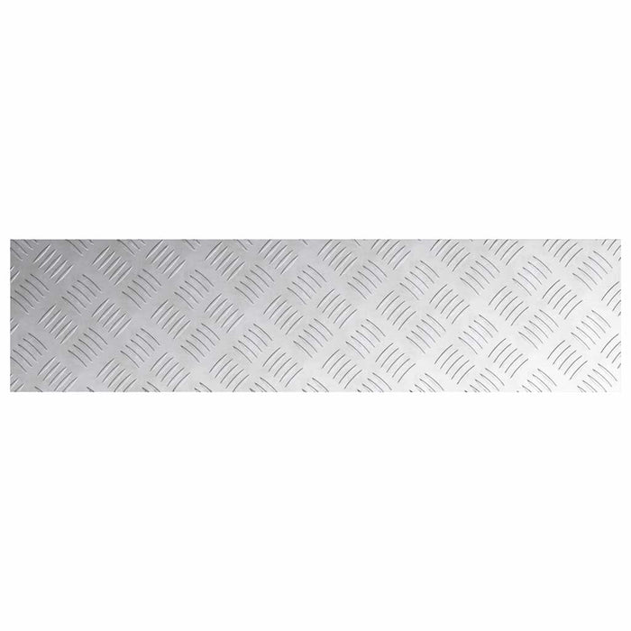 Plăci cu tablouri 4 pcs Argintiu 100 x 25 cm Aluminiu - WALTI WALTI