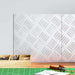 Plăci cu tablouri 2 pcs Argintiu 30 x 30 cm Aluminiu - WALTI WALTI