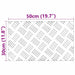 Plăci cu tablouri 2 pcs Argintiu 50 x 30 cm Aluminiu - WALTI WALTI