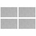 Plăci cu tablouri 4 pcs Argintiu 50 x 30 cm Aluminiu - WALTI WALTI