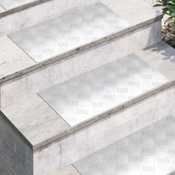 Plăci cu tablouri 4 pcs Argintiu 60 x 30 cm Aluminiu - WALTI WALTI