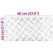 Plăci cu tablouri 4 pcs Argintiu 60 x 30 cm Aluminiu - WALTI WALTI