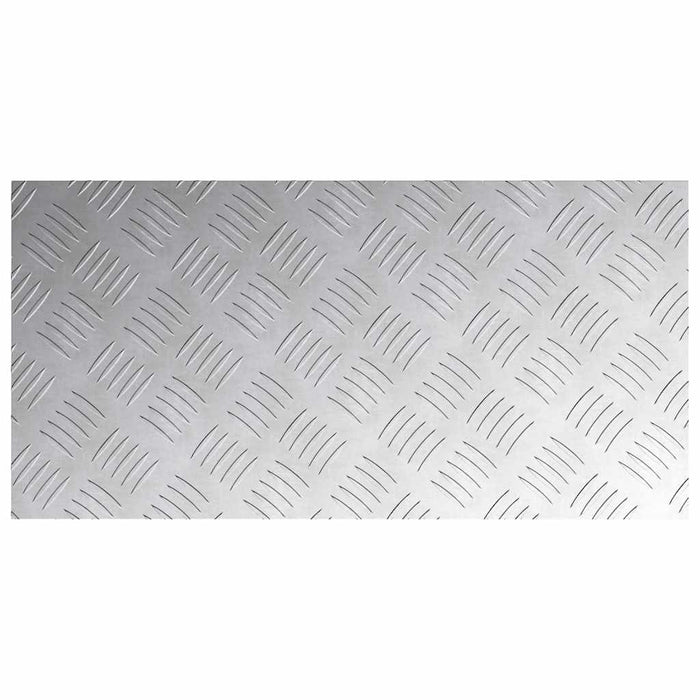 Plăci cu tablouri 4 pcs Argintiu 60 x 30 cm Aluminiu - WALTI WALTI