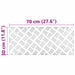 Plăci cu tablouri 2 pcs Argintiu 70 x 30 cm Aluminiu - WALTI WALTI