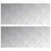 Plăci cu tablouri 2 pcs Argintiu 70 x 30 cm Aluminiu - WALTI WALTI
