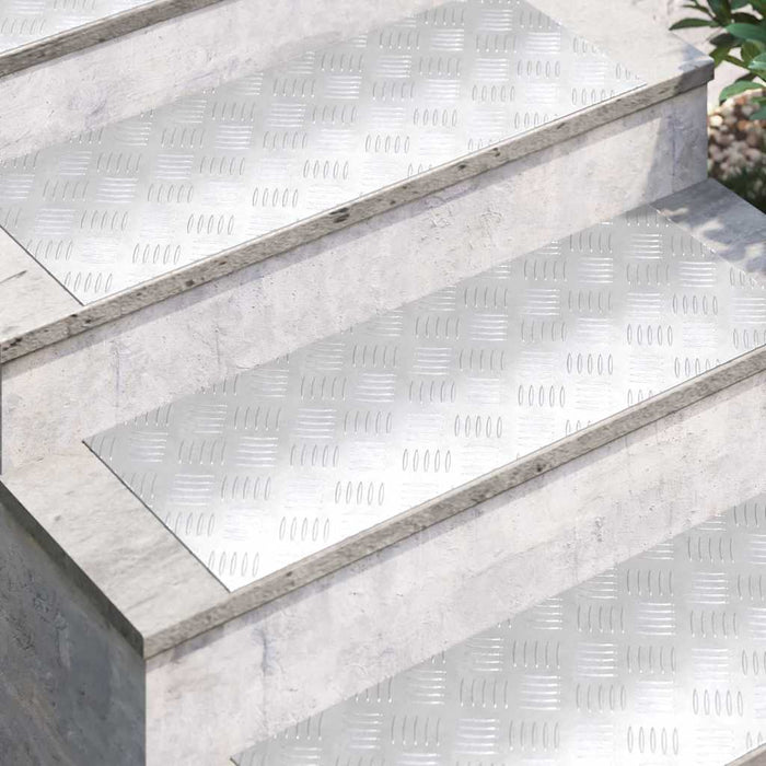 Plăci cu tablouri 2 pcs Argintiu 80 x 30 cm Aluminiu - WALTI WALTI
