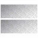 Plăci cu tablouri 2 pcs Argintiu 80 x 30 cm Aluminiu - WALTI WALTI