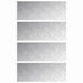 Plăci cu tablouri 4 pcs Argintiu 80 x 30 cm Aluminiu - WALTI WALTI