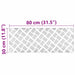 Plăci cu tablouri 4 pcs Argintiu 80 x 30 cm Aluminiu - WALTI WALTI